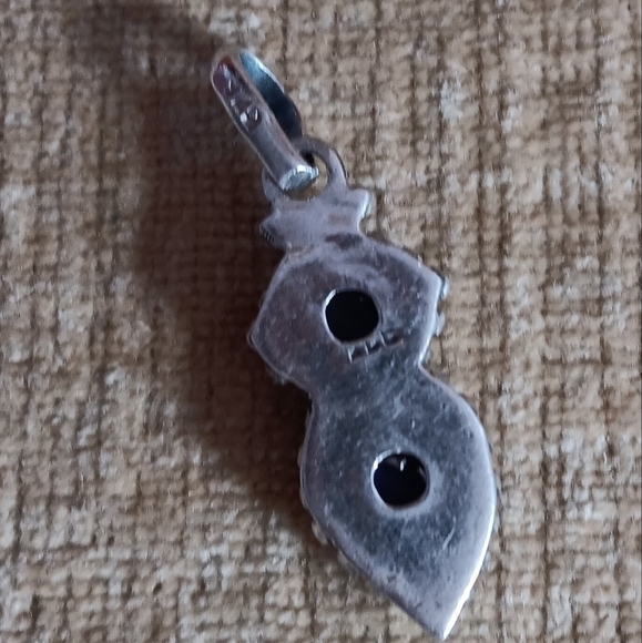 925 Silver Blue Stone Pendant - Picture 7 of 8